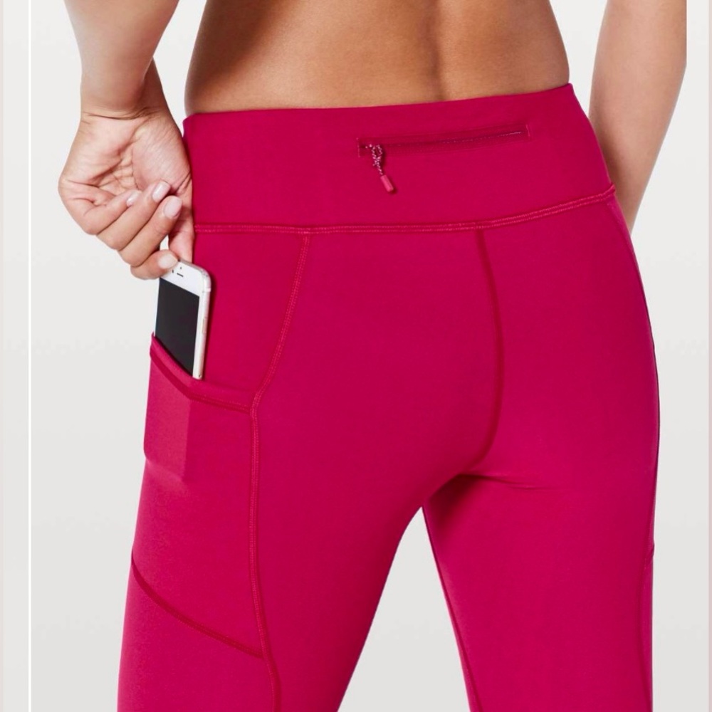 Lululemon Tight Stuff 2 Tight Ruby Red Size 2 - image 5